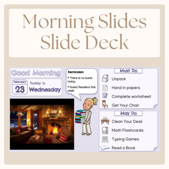 Preview of Morning Welcome Slide Deck Template