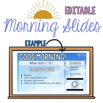 Preview of Morning Welcome Slides- Seasonal