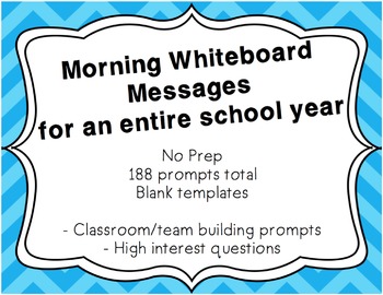 Preview of Morning Whiteboard Messages