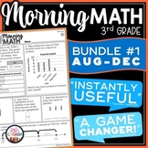 3rd Grade Morning Work - Daily Spiral Math Review - Back t