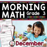 3rd Grade Morning Work / 3rd Grade Math Homework - DECEMBE