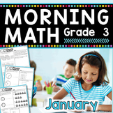 3rd Grade Morning Work / 3rd Grade Math Homework - JANUARY