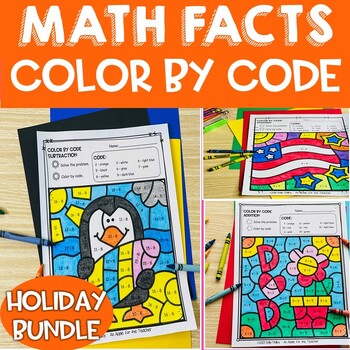 Preview of Earth Day Math Activities Craft Art Coloring Pages Sheets Color by Number Code