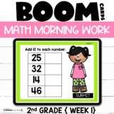 Morning Work 2nd Grade Boom Cards Week 1