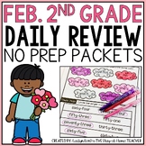 February 2nd Grade Morning Work Homework Packet | Valentin