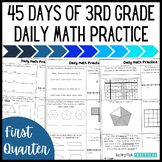 3rd Grade Daily Math Practice / Math Morning Work: Quarter 1