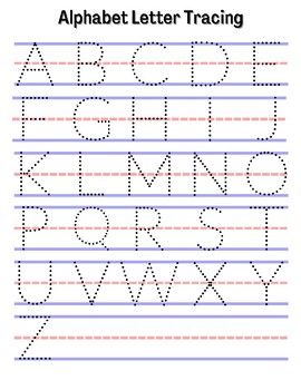 Morning Work Alphabet Tracing by ECE Kinder | TPT