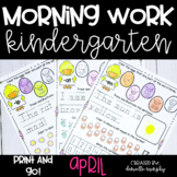 Kindergarten Morning Work April