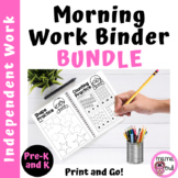 Morning Work Binder BUNDLE | More than 80 different pages