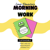 Morning Work Bundle! Early Elementary; Alphabet, High-Freq