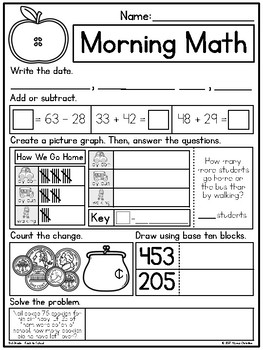 Morning Work Bundle for 3rd Grade by Teach by Alyssa Christine | TPT