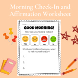 Morning Work Check-In Affirmation Worksheet