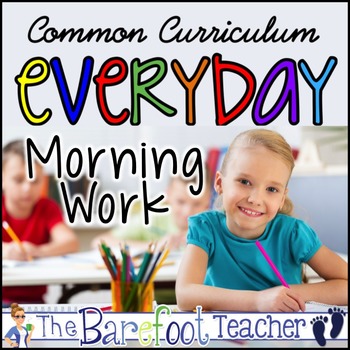 Preview of Kinder Morning Work Bundle - 10 packs Common Core Aligned (Distance Learning)