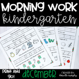 Kindergarten Morning Work December