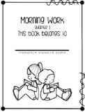 Morning Work / Earlier Finisher Workbook 1