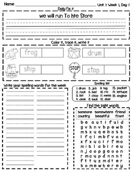 Morning Work - Entire School Year - Weeks 1 - 30 by Loving Little Minds