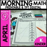 April Kindergarten Math Morning Work | Math Spiral Review
