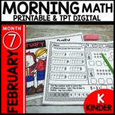 Morning Work Kindergarten FEBRUARY Print and Go Activities