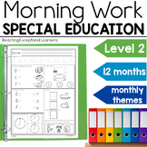 Morning Work Level 2 Bundle Special Education