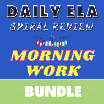Preview of Morning Work MEGA Bundle for 2nd, 3rd, and 4th Grades + Distance Learning