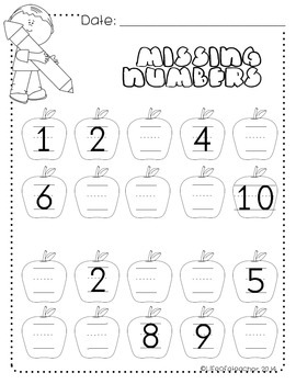 Morning Work *Math* -- Apple Themed by Life of a Teacher | TPT