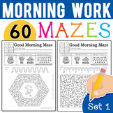 Morning Work Mazes for Fine Motor Skills
