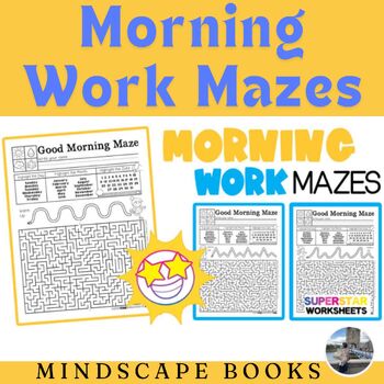 Preview of Morning Work Mazes for Fine Motor Skills Addition & Subtraction Math