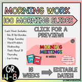 Morning Work | Morning Slides 16 WEEKS