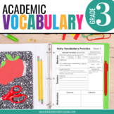 3rd Grade Academic Vocabulary: Daily activities to boost a