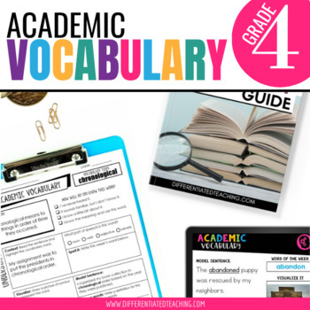 Preview of 4th Grade Word of the Week: Vocabulary Activities for Academic Language | Hybrid