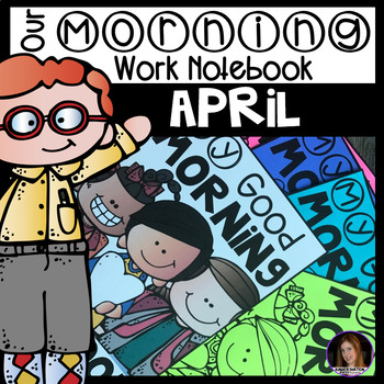 Preview of April Morning Work Notebook Unit 8 for Kindergarten