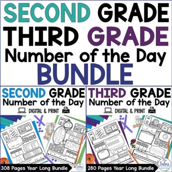 Number Of The Day Worksheets with Digital | Number Sense Activities ...