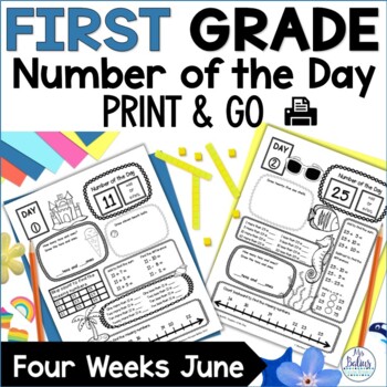 Preview of Morning Work Number of the Day Place Value Practice First Grade Summer School