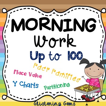 Preview of First Grade Morning Work Numbers to 100