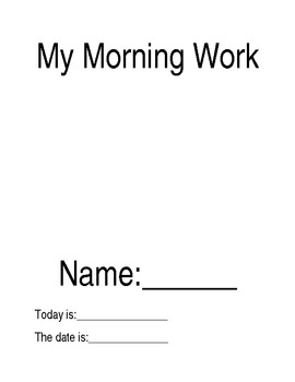 Preview of Morning Work Packet