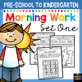 Morning BOOSTER Work: Preschool to Kindergarten - Set One