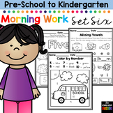 Morning BOOSTER Work: Preschool to Kindergarten - Set Six