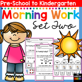 Morning BOOSTER Work: Preschool to Kindergarten - Set Two