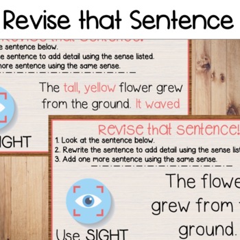 Preview of Morning Work - Revise That Sentence! 100 Slides | Projectable Revising Skills