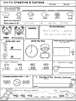 Morning Work: Second Grade May Packet by Emily Ames | TpT