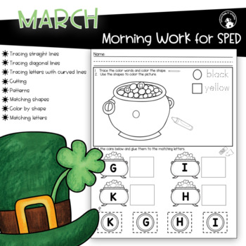 Preview of Morning Work  Special Education