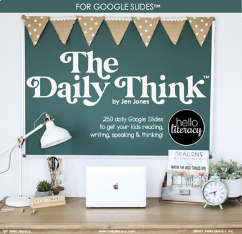 Preview of Morning Work - The Daily Think™ 3-6 Google Slides™ [EDITABLE]