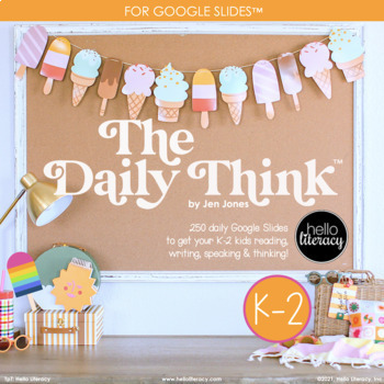 Preview of Morning Work  - The Daily Think™ K-2 Google Slides™ [EDITABLE]