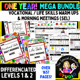 Morning Work Yearly Bundle Special Education Life Skills V