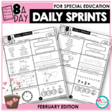 Morning Work and Daily Review for Special Education - February