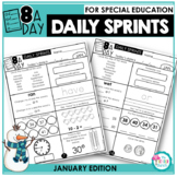 Morning Work and Daily Review for Special Education - January