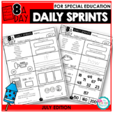 Morning Work and Daily Review for Special Education - July