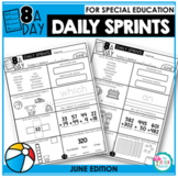 Morning Work and Daily Review for Special Education - June