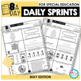 Morning Work and Daily Review for Special Education - May
