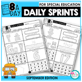 Morning Work and Daily Review for Special Education - September